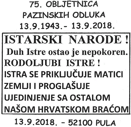75. OBLJETNICA PAZINSKIH ODLUKA